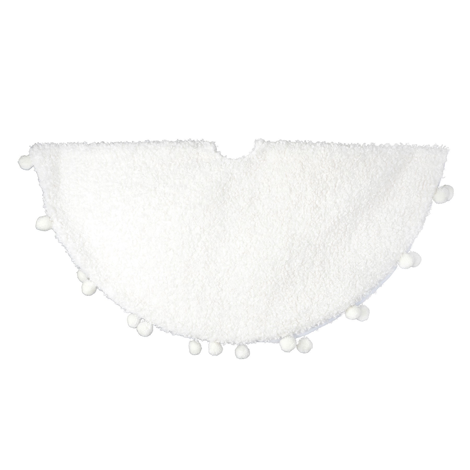 slide 2 of 2, 4ft. White Faux Fur Tree Skirt By Ashland, 4 ft