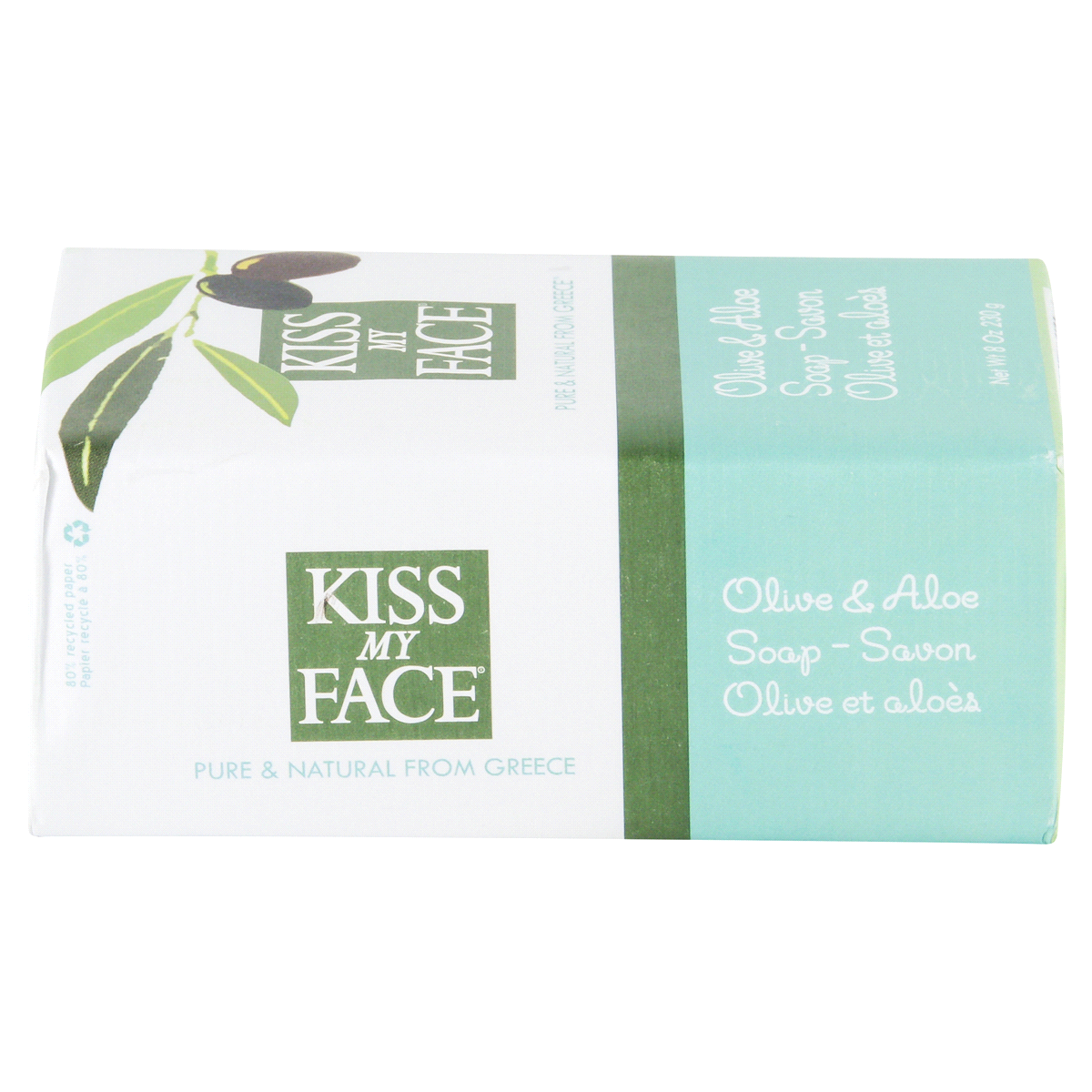 slide 2 of 6, Kiss My Face Olive And Aloe Bar Soap, 8 oz