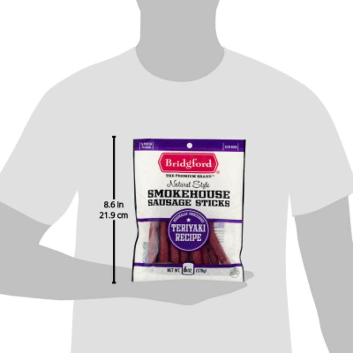 slide 5 of 11, Bridgford Natural Style Smokehouse Sausage Sticks Teriyaki Recipe, 6 oz