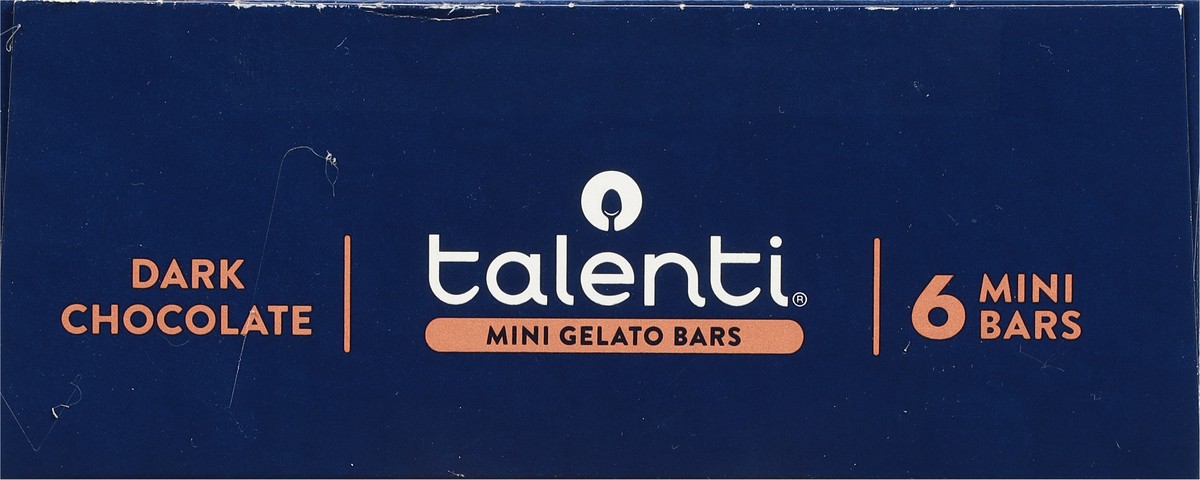 slide 13 of 13, Talenti Dark Chocolate Mini Frozen Gelato Bars - 6pk/11.1 fl oz, 6 ct