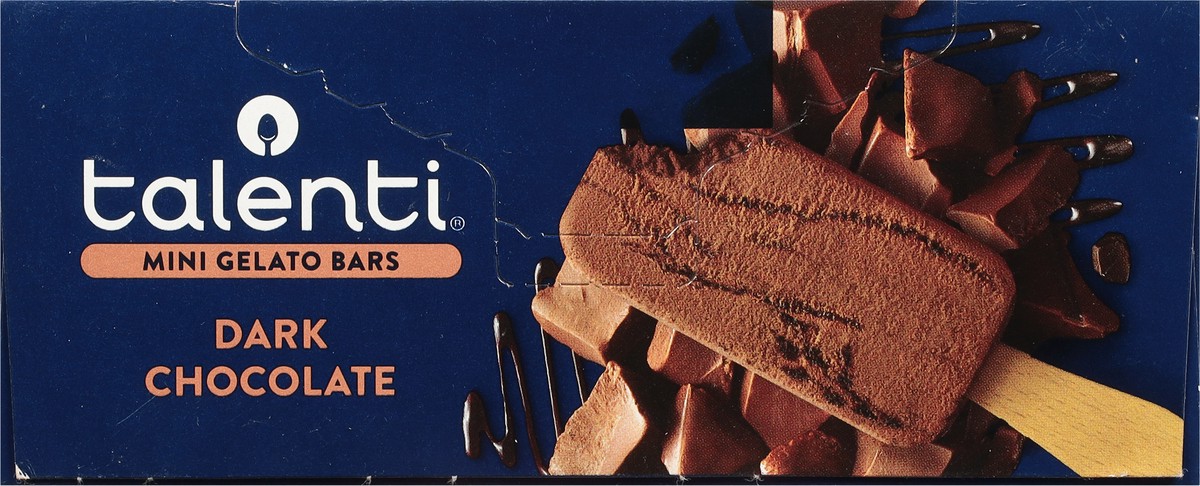slide 6 of 13, Talenti Dark Chocolate Mini Frozen Gelato Bars - 6pk/11.1 fl oz, 6 ct