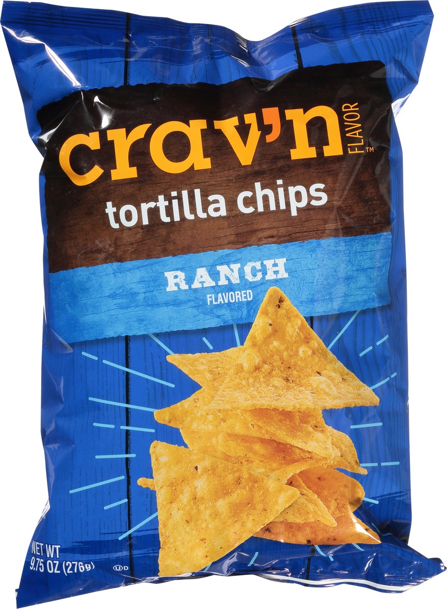 slide 1 of 9, Crav'n Flavor Ranch Flavored Tortilla Chips - 9.75 oz, 9.75 oz