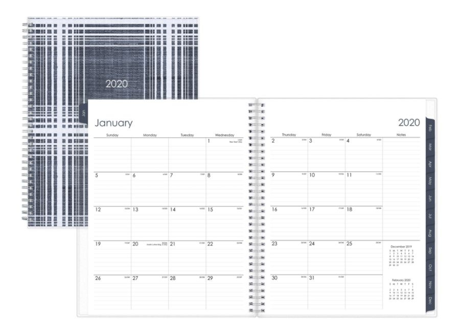 slide 2 of 4, Blue Sky Kurt Weekly/Monthly Frosted Planner, 8-1/2'' X 11'', Multicolor, January To December 2020, 115487, 1 ct