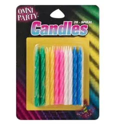 Omni Party Spiral Candles