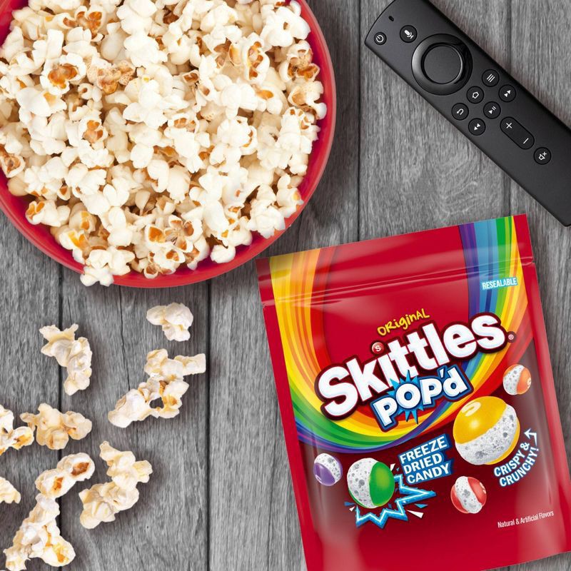 slide 6 of 8, Skittles Pop'D Originals Freeze Dried Candy Bag, 5.5 oz