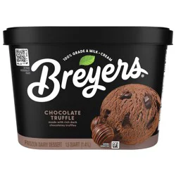 Breyers Original Light Ice Cream Chocolate Truffle, 48 oz