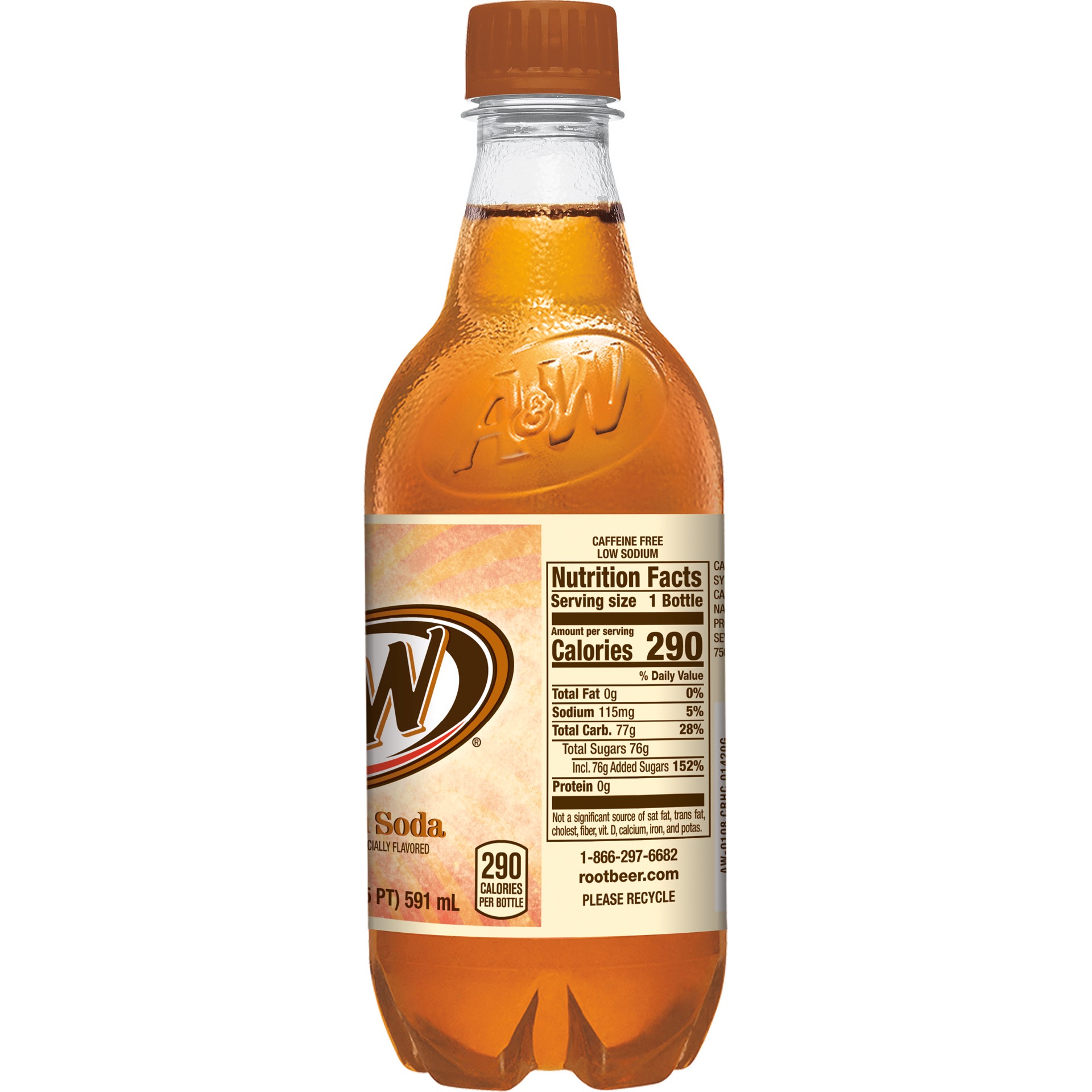 slide 3 of 5, A&W Cream Soda, 20 fl oz bottle, 20 oz