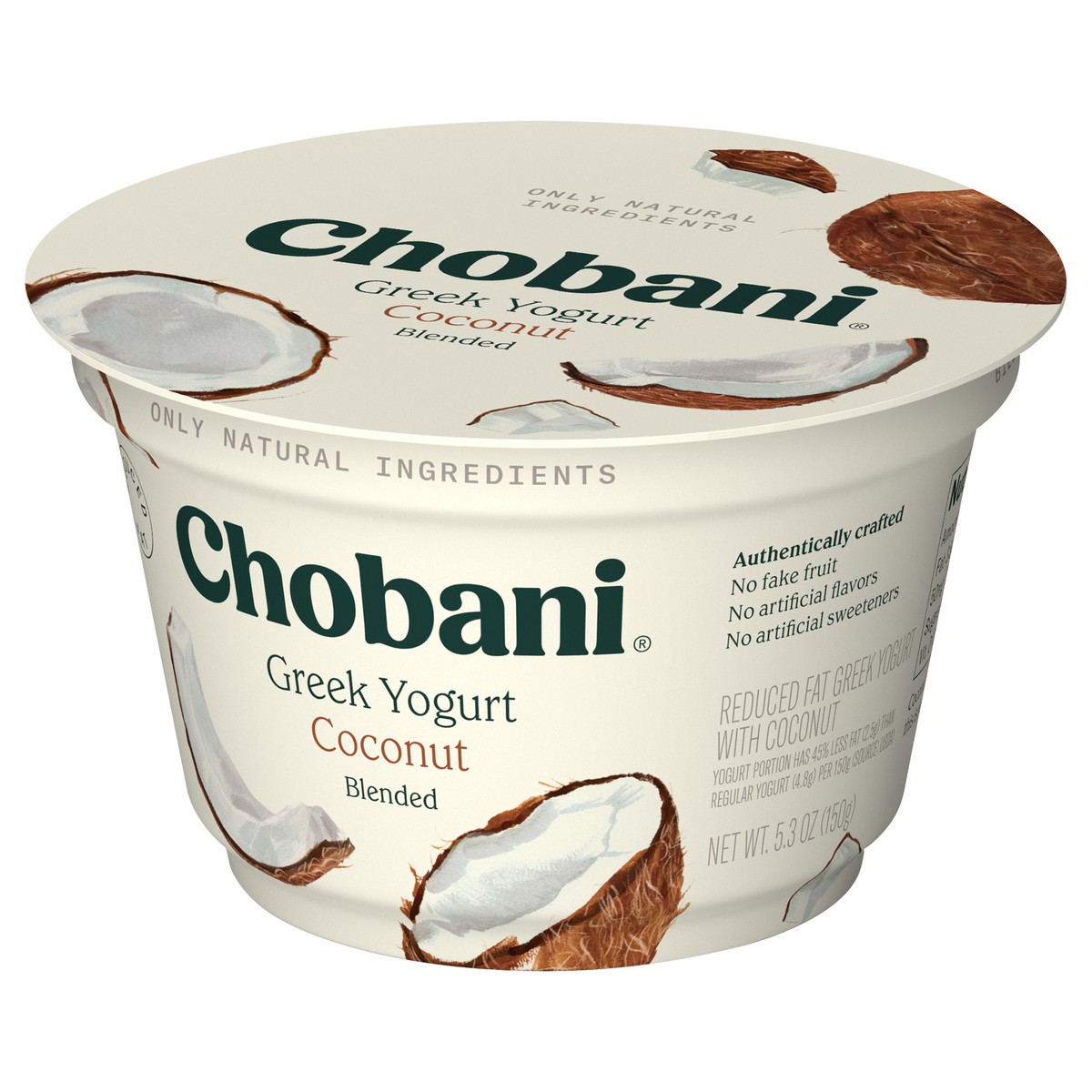 slide 3 of 9, Chobani Coconut Blended Low Fat Greek Yogurt - 5.3oz, 5.3 oz