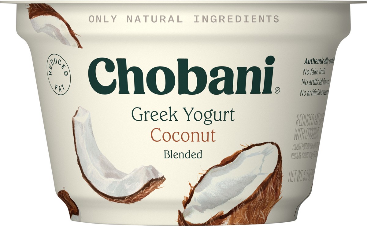 slide 6 of 9, Chobani Coconut Blended Low Fat Greek Yogurt - 5.3oz, 5.3 oz