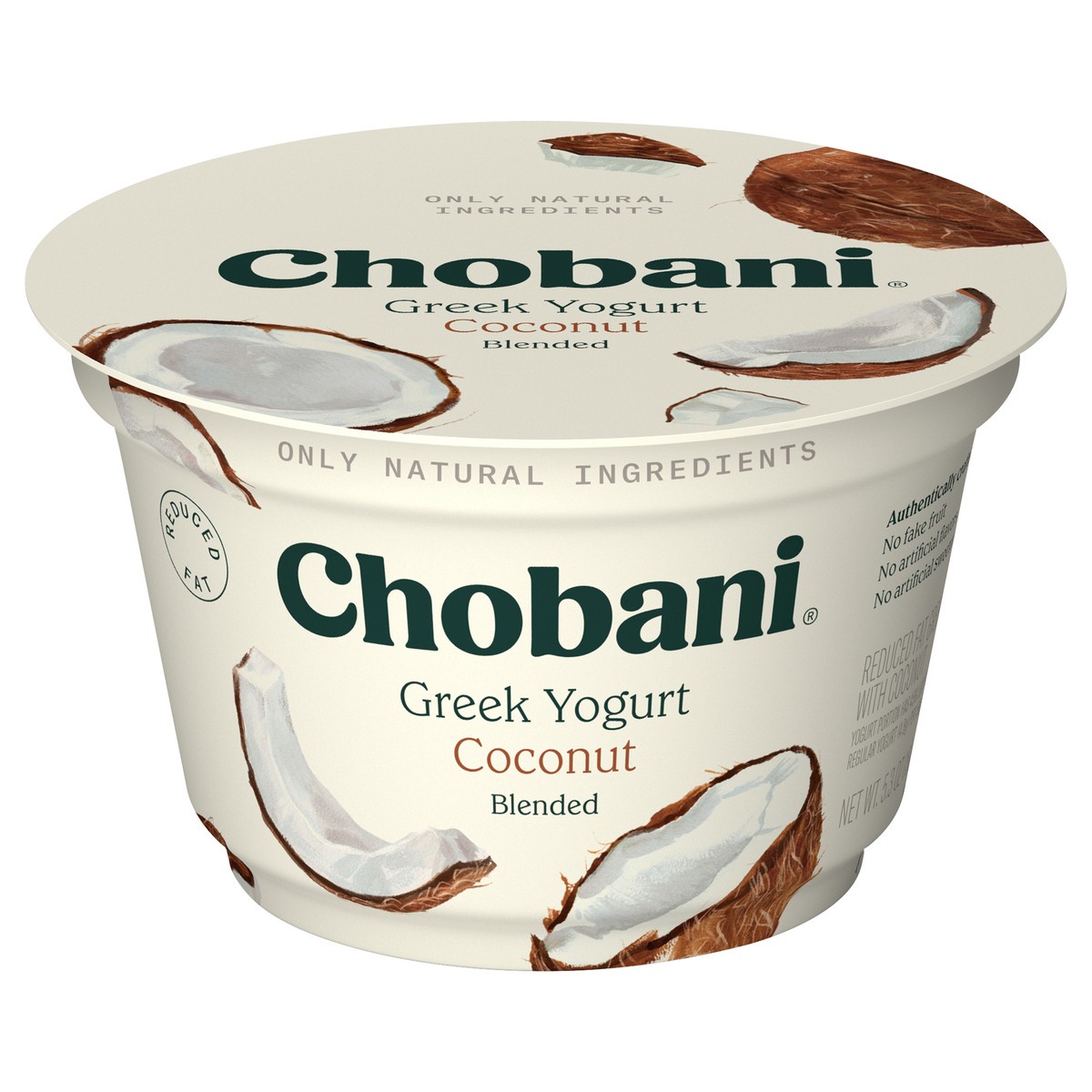 slide 1 of 9, Chobani Low-Fat Coconut Blended Greek Yogurt 5.3oz, 5.3 oz