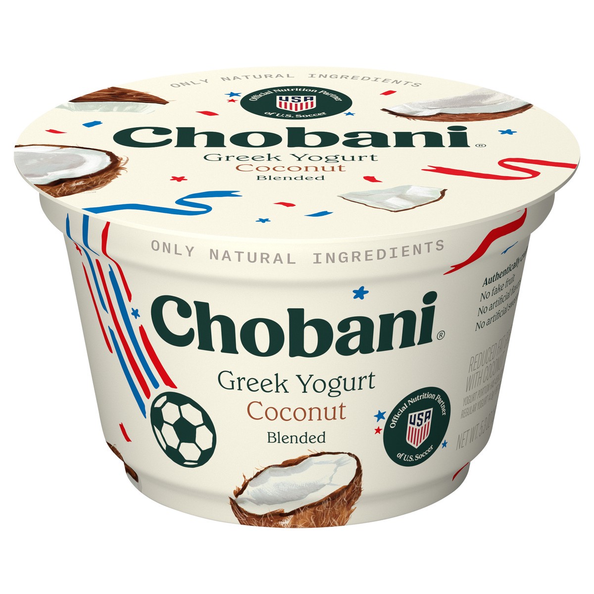 slide 1 of 9, Chobani Low-Fat Coconut Blended Greek Yogurt 5.3oz, 5.3 oz