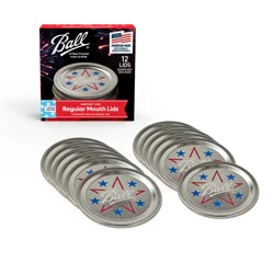 Ball Limited Edition Americana Mason Jar Lids, 12 Pack