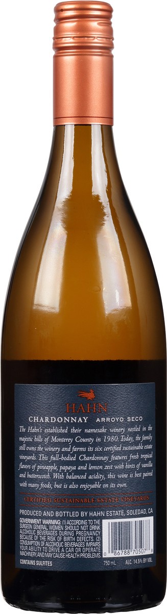 slide 2 of 9, Hahn Family Wines Chardonnay, Arroyo Seco, 750 ml