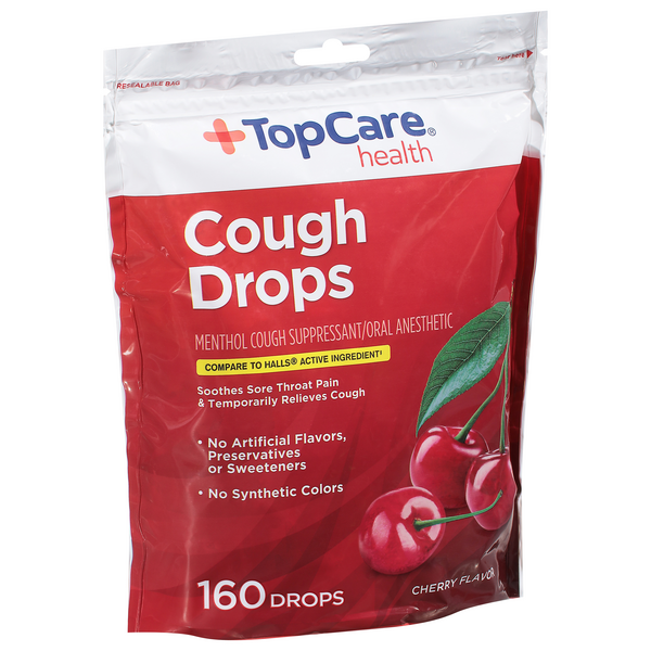 Topcare Cough Drops, Cherry Flavor 160 ct Shipt