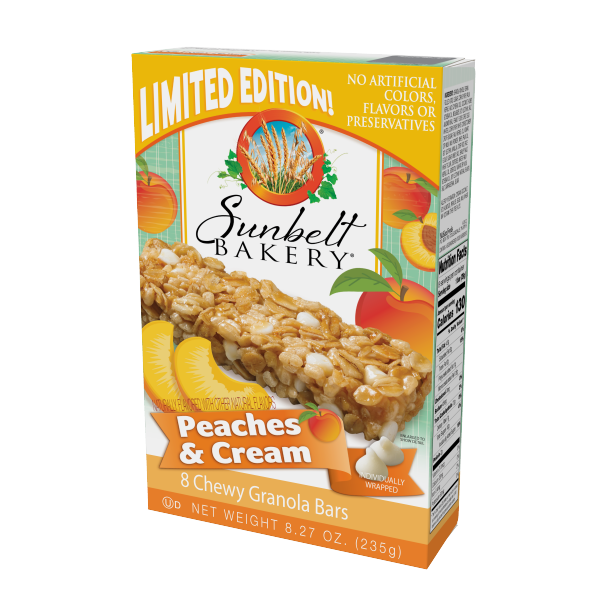 slide 5 of 10, Sunbelt Bakery Chewy Granola Bars, Sunbelt Bakery Family Pack Peaches & Cream, 8 ct