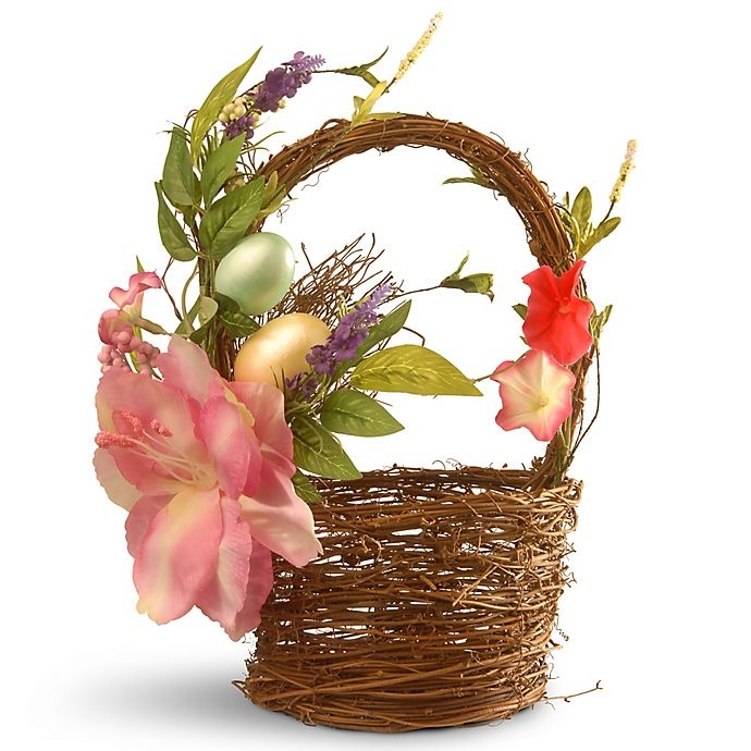 slide 1 of 1, National Tree Company Decorated Easter Basket, 7 in