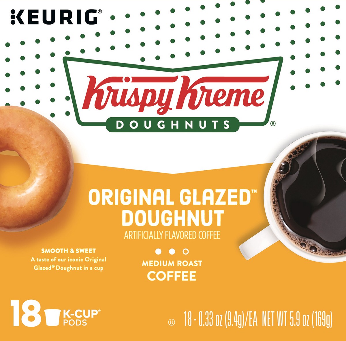 slide 1 of 8, Krispy Kreme Coffee 18 ea, 18 ct