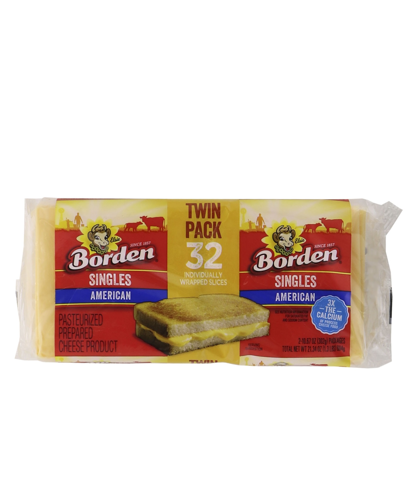 slide 1 of 1, Borden Twin Pack Processed Swiss, 10.65 oz