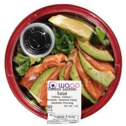Wago Raw Salmon Sashimi Salad 7 oz