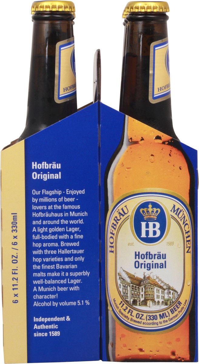 slide 6 of 9, Hofbräu München Hofbrau Original Beer 6 11.2 fl oz Bottle 6 ea Multipack, 6 ct