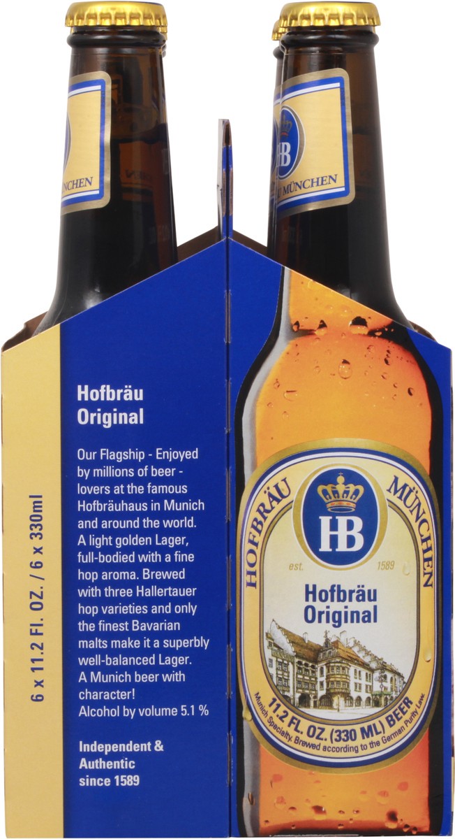 slide 4 of 9, Hofbräu München Hofbrau Original Beer 6 11.2 fl oz Bottle 6 ea Multipack, 6 ct