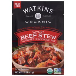 Watkins Organic Gourmet Savory Beef Stew Seasoning Mix 1.5 oz