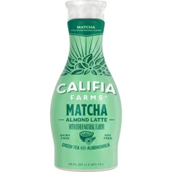 Califia Farms Matcha Almond Milk Latte Green Tea Beverage - 48 fl oz