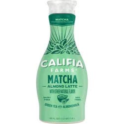 Califia Farms Matcha Almond Milk Latte Green Tea Beverage - 48 fl oz