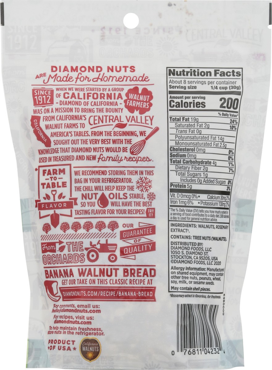 slide 5 of 14, Diamond of California Chopped Walnuts 8 oz, 8 oz