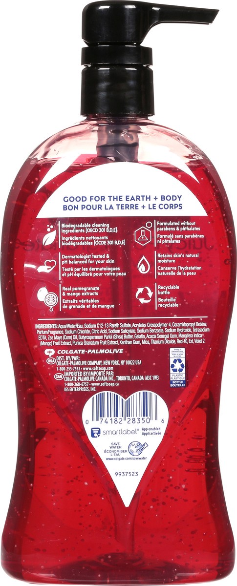 slide 6 of 12, Softsoap Juicy Pomegranate & Mango Moisturizing Body Wash 32 fl oz Pump, 32 fl oz