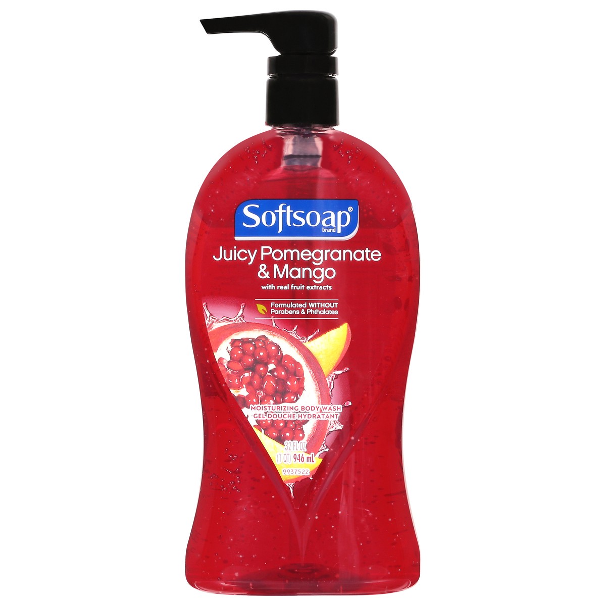 slide 1 of 12, Softsoap Juicy Pomegranate & Mango Moisturizing Body Wash 32 fl oz Pump, 32 fl oz