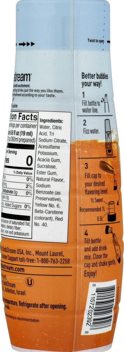 slide 12 of 13, SodaStream Diet Orange Drink Mix 14.8 oz, 14.8 oz