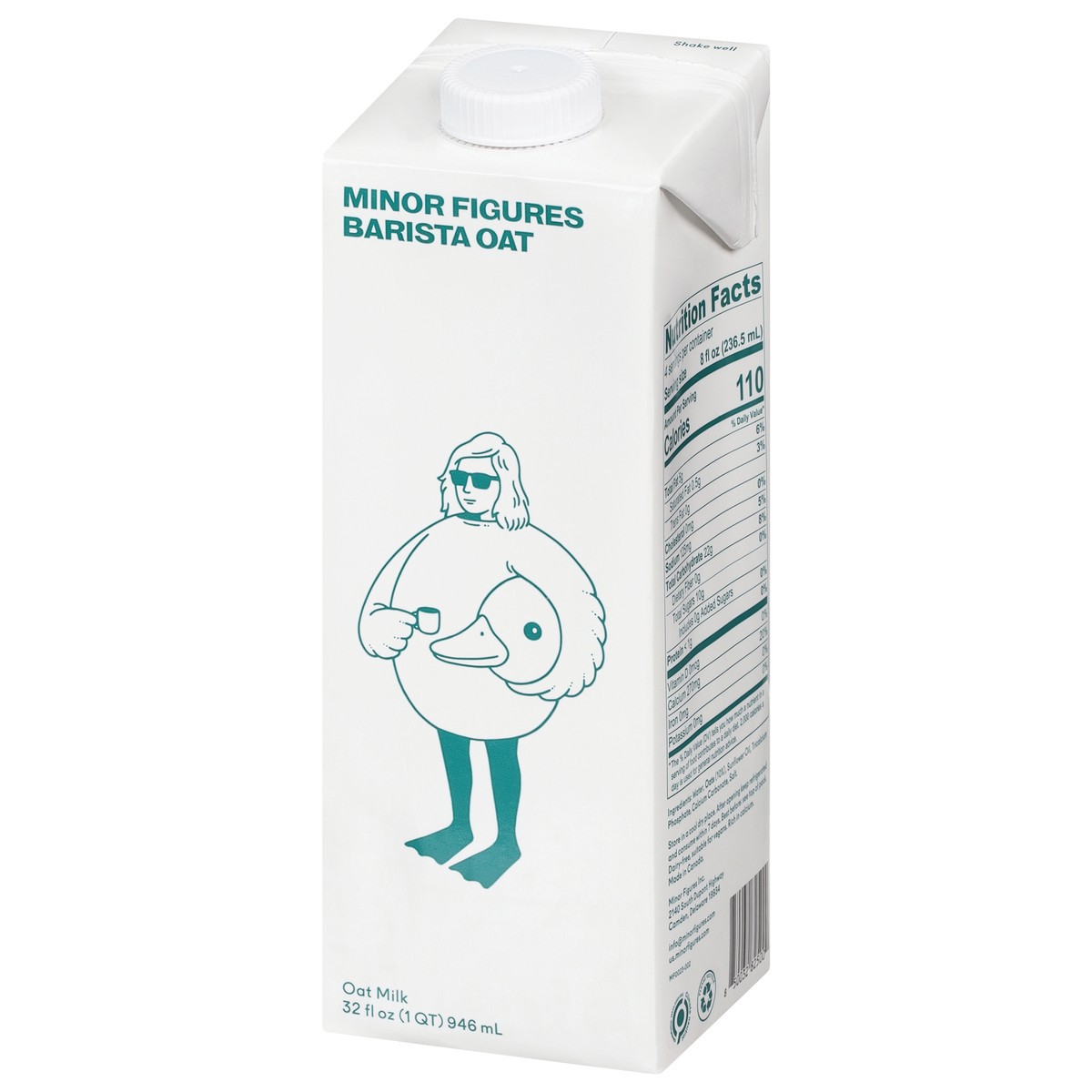 slide 8 of 9, Minor Figures Barista Oat Milk 32 fl oz, 32 fl oz
