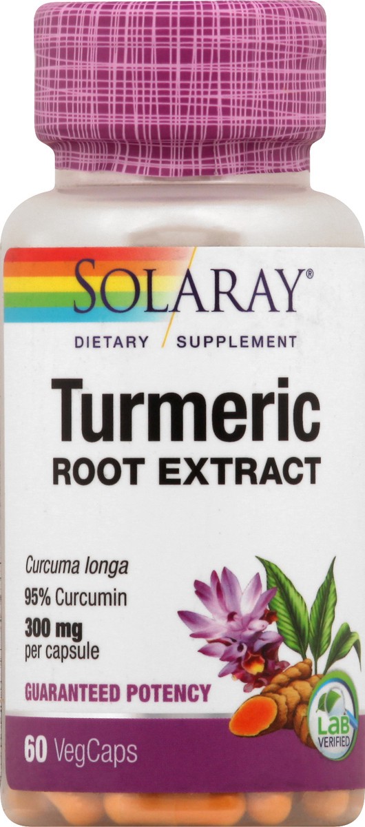 slide 4 of 7, Solaray Turmeric Extract, 60 ct