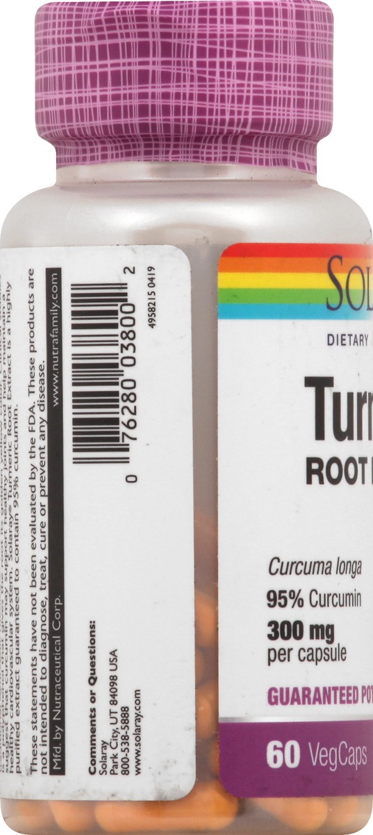 slide 5 of 7, Solaray Turmeric Extract, 60 ct