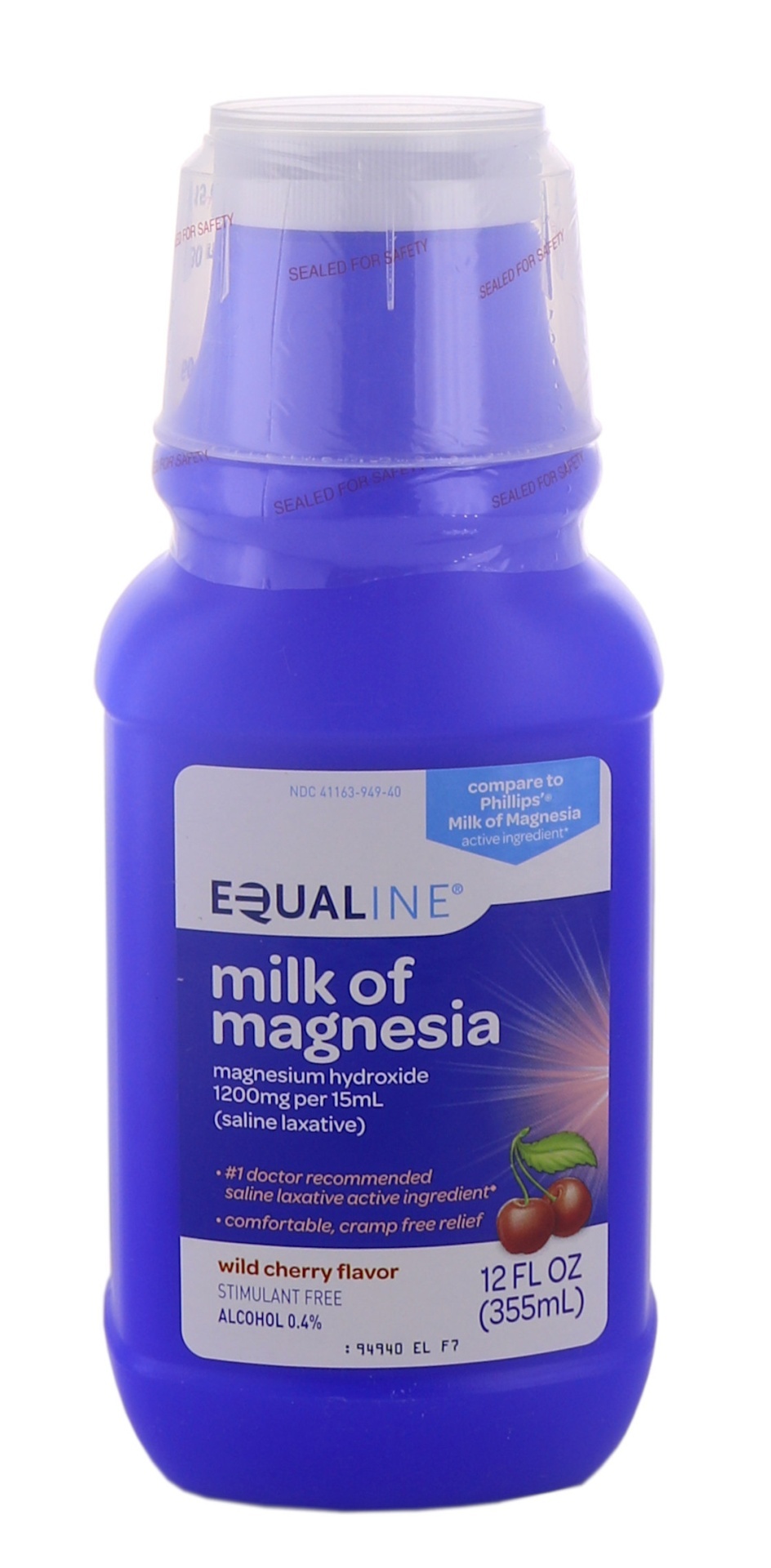 slide 1 of 1, Equaline Wild Cherry Milk Of Magnesia, 12 oz