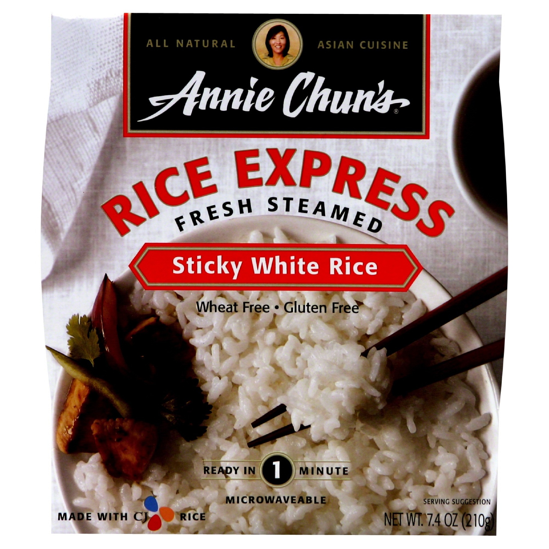 slide 1 of 4, Annie Chun's Sticky White Rice, Fresh Steamed, 7.4 oz