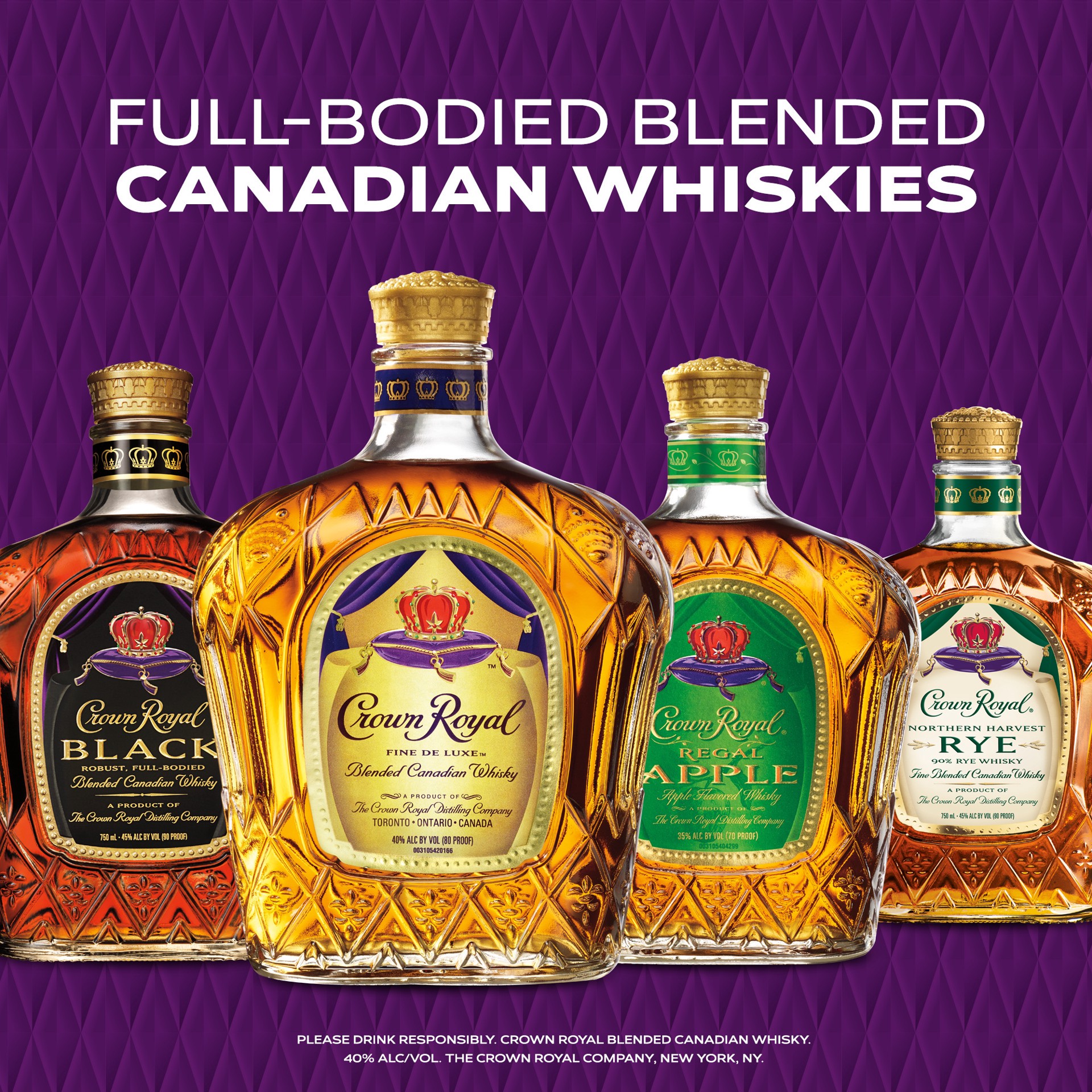 slide 4 of 7, Crown Royal Fine De Luxe Blended Canadian Whisk, 750 ml