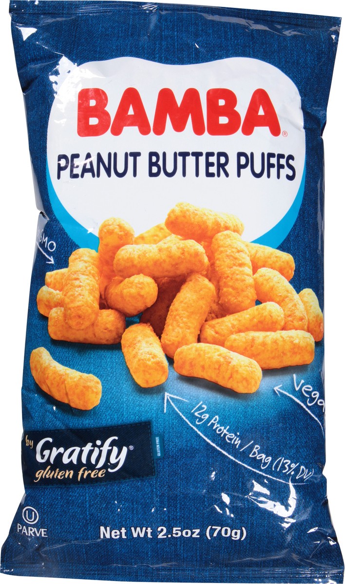 slide 12 of 14, Bamba Gratify Peanut Butter Puffs 2.5 oz, 2.5 oz