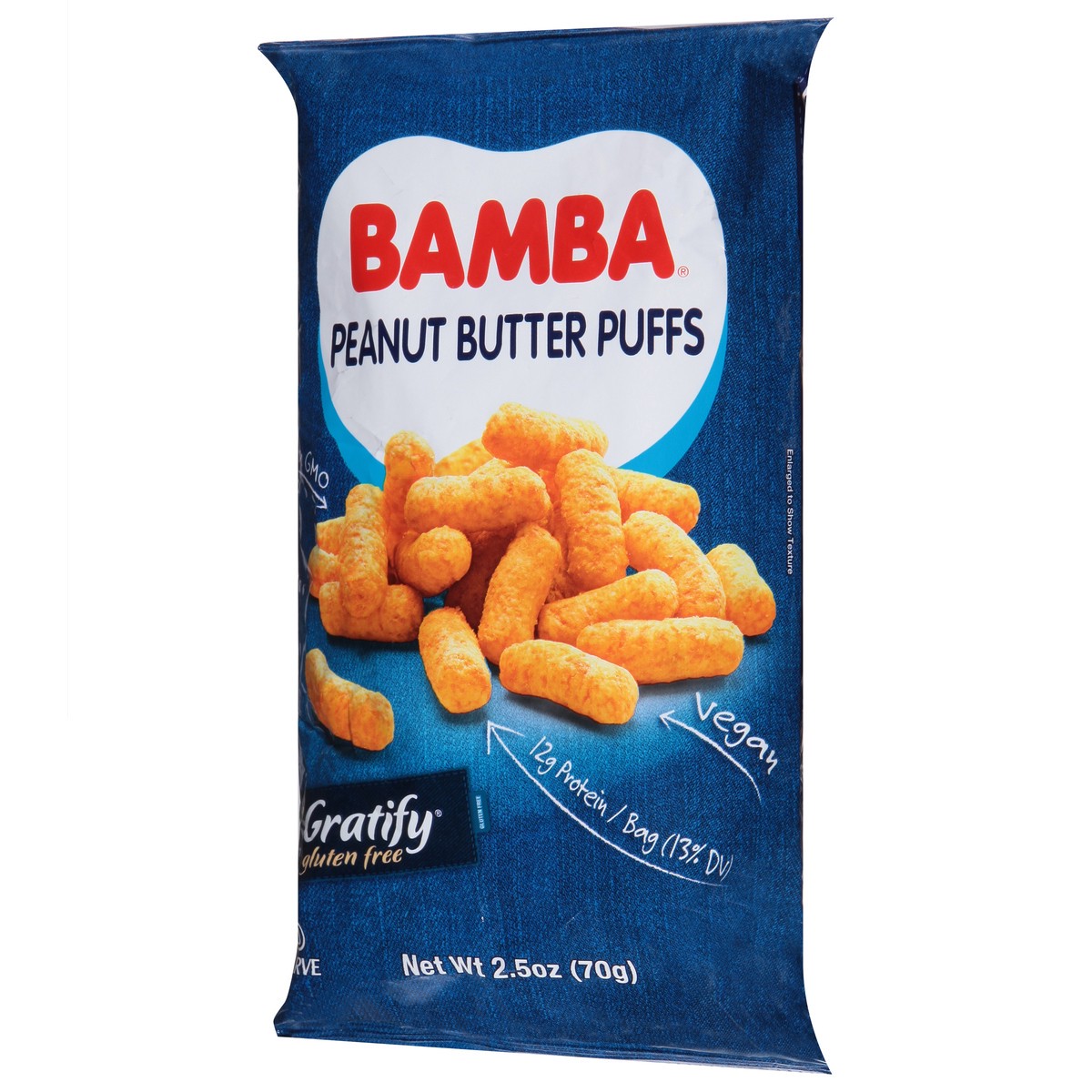 slide 7 of 14, Bamba Gratify Peanut Butter Puffs 2.5 oz, 2.5 oz