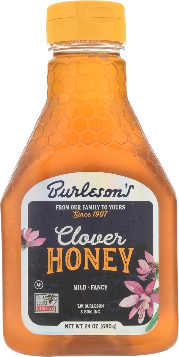 slide 9 of 13, Burleson's Fancy Mild Clover Honey 24 oz, 24 oz