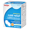 slide 6 of 29, Meijer Effervescent Cold Relief Tablets - Orange Flavor, 20 ct