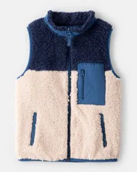 Carter's Boys Sherpa Sleeveless Vest - Blue Blue 10