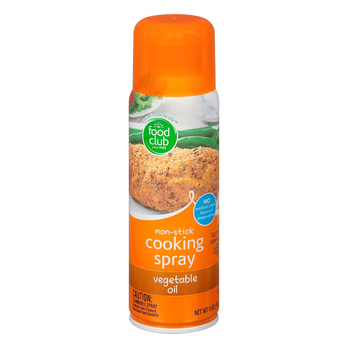 slide 1 of 10, Food Club Cooking Spray, Vegetable Oil, Non-Stick, 5 oz