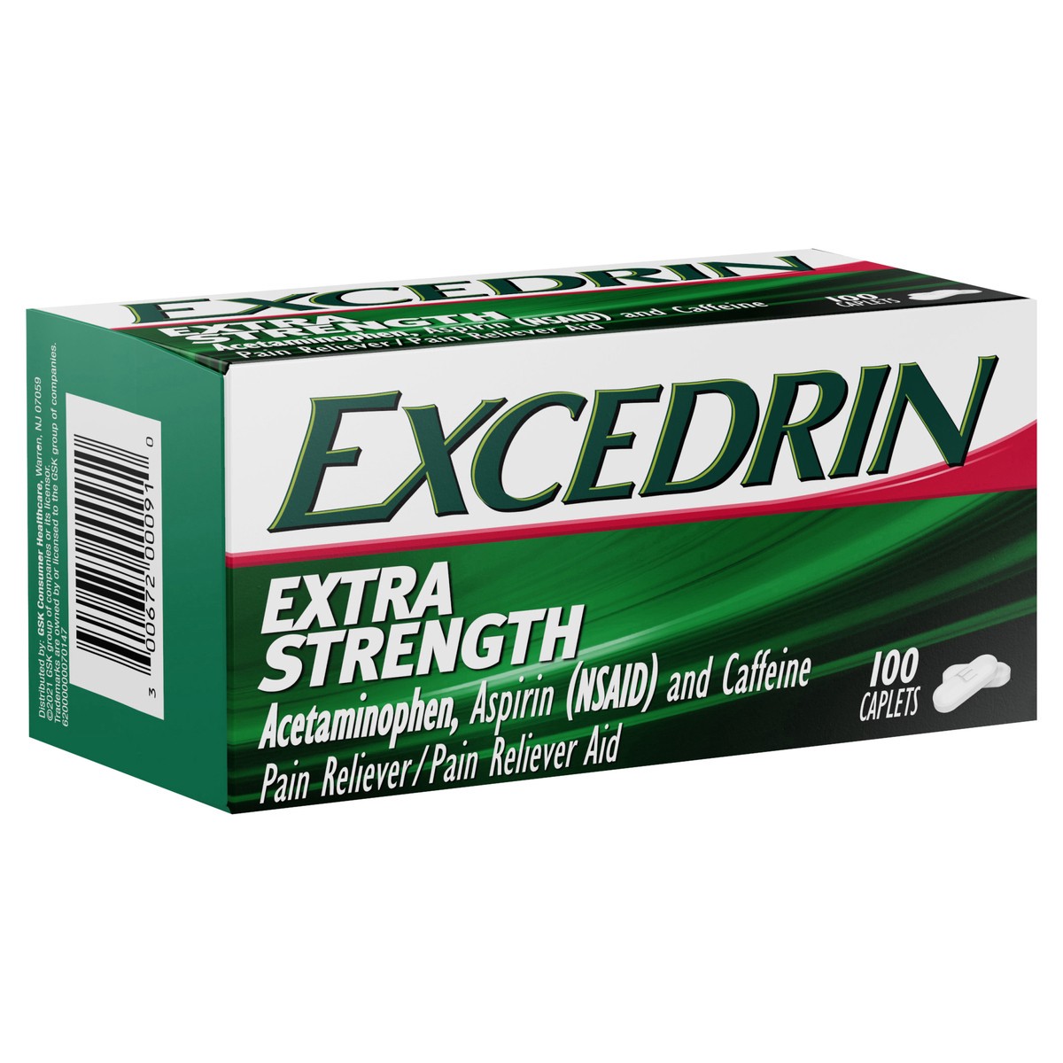 slide 2 of 9, Excedrin Extra Strength Caplets For Headache Pain Relief, 100 ct