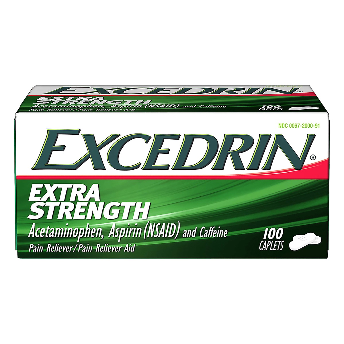 slide 1 of 1, Excedrin Extra Strength Pain Relief Caplets for Headache Relief, 100 count, 100 ct
