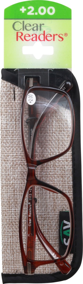 slide 6 of 9, Clear Readers +2.00 Eyeglasses 1 ea Card, 1 ct