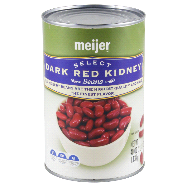 slide 1 of 4, Meijer Dark Red Kidney Beans, 40 oz