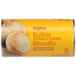 Hy-vee Butter Flavored Flaky Jumbos Biscuits