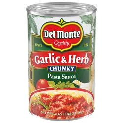 Del Monte Chunky Garlic & Herb Pasta Sauce 24 oz